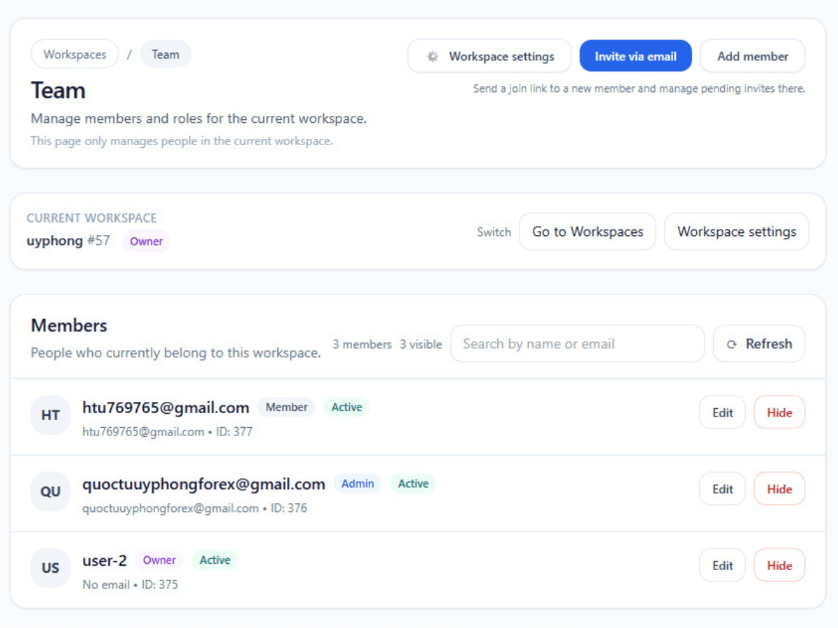 Manage tasks, team workflow, and billing